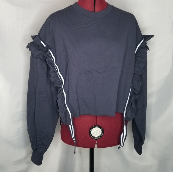 *HP*Navy Ruffle detail Sweatshirt - Picture 3 of 8